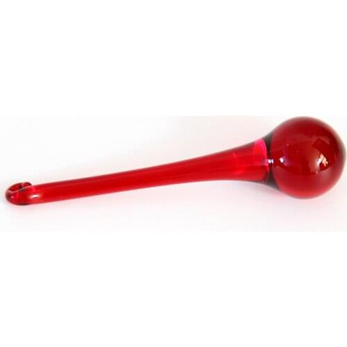 10pcs 16*60mm red decorative hanging glass raindrop lighting pendent glass crystals for chandeliers wedding decoration