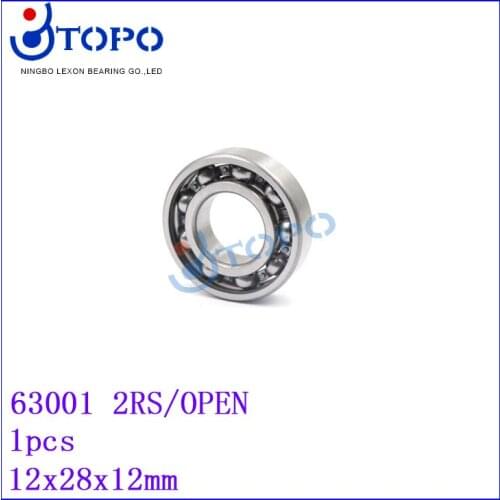 12*28*12mm Deep Groove Ball Bearings63001 /2RS/OPEN