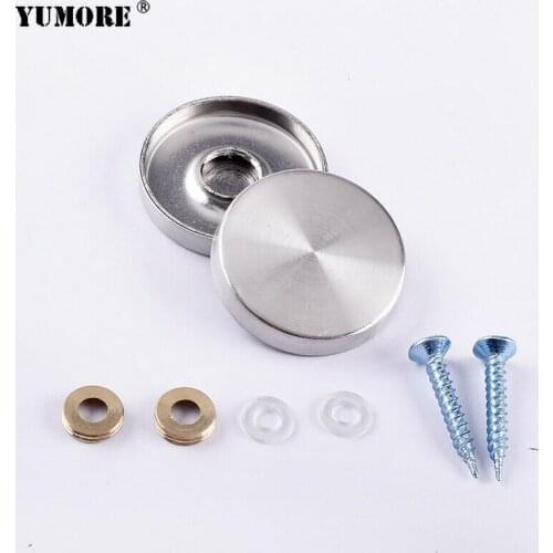 240Sets 40mm 304 Stainless Steel Decorative Mirror Screws cover caps fasteners