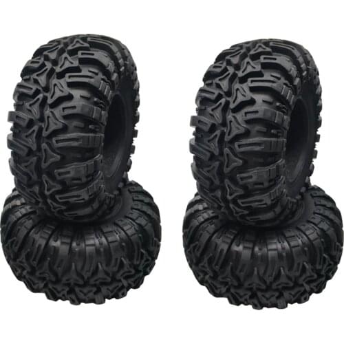 4PCS 2.2inch Rubber Tyre 2.2 Wheel Tires 128X60MM for 1/10 RC Crawler Traxxas TRX4 Axial SCX10 Wraith RR10