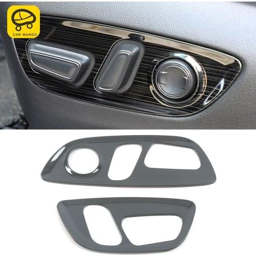 CarMango for Toyota Highlander XU70 2020-2022 Auto Car Accessories Seat Control Panel Trim Frame Button Cover Sticker Interior