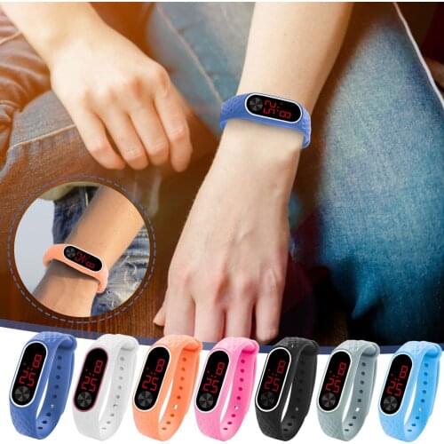 Student Watch Fashion Personality College Style Net Red Small Square Electronic Smart Watch Different Colors детские часы 04