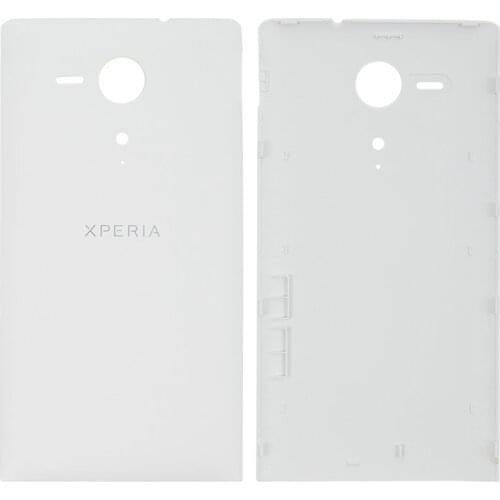 Housing Back Cover compatible with Sony C5302 M35h Xperia SP, C5303 M35i Xperia SP, (white)