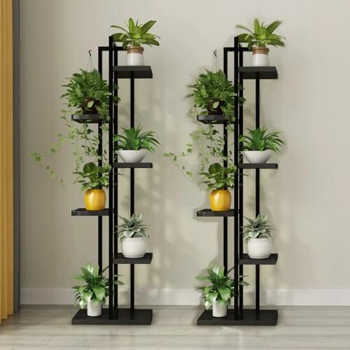 Boss Group Flowerpot 6 Section Shelf Metal Framed