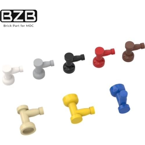 BuildMOC 4599 1x1 connecting piece faucet Building Blocks Parts DIY Educational Tech Parts Toys