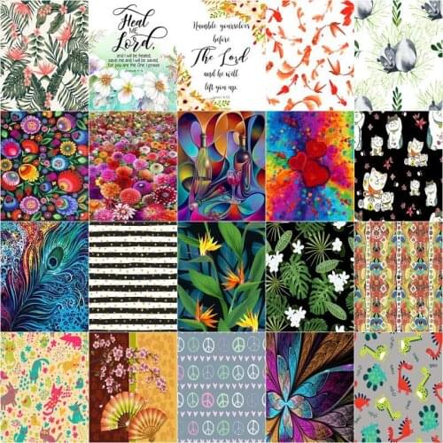 GATYZTORY Diamond Painting Flowers Full Drill Square Round Needlework Diamond Embroidery Animal Mosaic Rhinestone Kit Home Decor