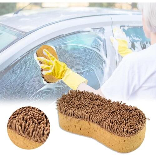 Eight-shaped Chenille Car Wash Sponge Anti-Scratch Car Cleaning Washing Sponge Car Cleaning Care Tools Automobiles Accessories