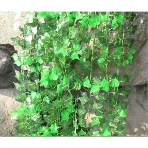Faux silk ivy, artificial fabric leaves vine greenery plant ,home house store decoration foliage, 50pcs, Express shipping