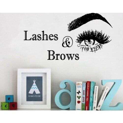 Hot Eyelash Vinyl Decals Wall Stickers For Baby Kids Rooms Decor Removable Decor Wall Decals
