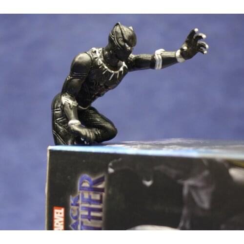 Marvel 7cm Boxed Black panther Cute version Figure Model Toys