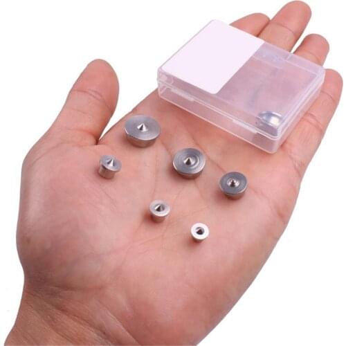 6pc Dowel And Tenon Center Set Stainless Steel 4-12mm Woodworking Log Top Notch Roundwood Sales Locator/punch