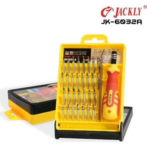 JAKEMY JK-6032A 32 IN 1 Professional repair tools kit Multifunctional precision screwdriver for iphone screwdriver set Laptop