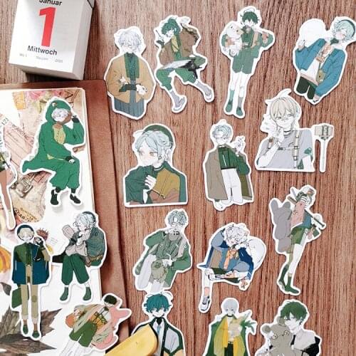 19pcs Comic boys laptap stickers for Home decor on laptop decal fridge skateboard doodle toy sticker