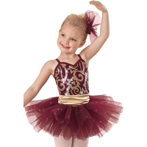 2018 New Ballet Tutu Costume Girls Ballerina Ballet Dress Children Stage Proformance Dance Leotard Dancewear B-2373