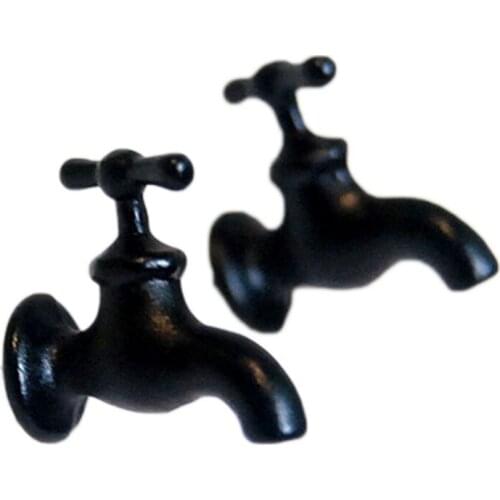 Newly Cute Three-dimensional Fashion Faucet Wrench Alloy Piercing Earrings Charming Jewelry