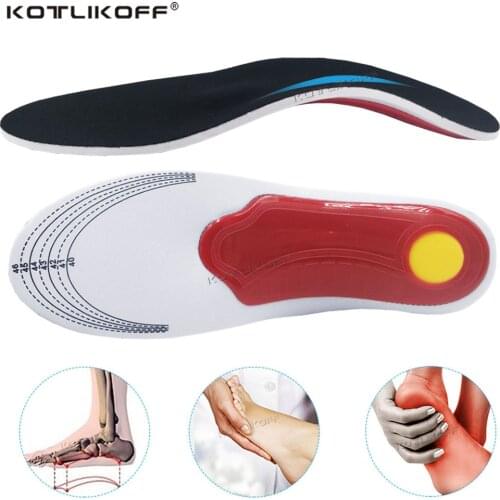 Orthopedic Insoles Flat Feet Arch Support Shoe Pads Orthotic Insoles for Shoes Shock-Absorption Feet Cushion for Men Women Pads