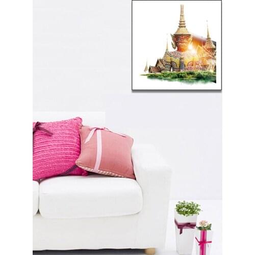 Thailand Buddha Statue Poster Canvas Print Painting Wall Art Living Room Home Decoration