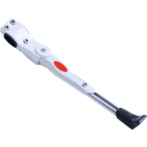 White Aluminum Alloy Bike Cycling Bicycle Kickstand Fits 16" 20" 24" 26"