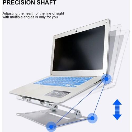 Laptop Foldable Stand Tablet Stand Aluminum Alloy Universal Adjustable Non-Slip Cooling Support Bracket Holder For Home Office