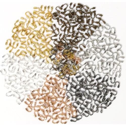 4.5*4mm Wire Protectors Wire Guard Guardian Protectors loops U Shape Accessories Clasps Connector For Jewelry Making 500/1000pc