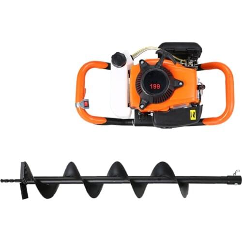 199CC agricultural high-power drilling and hole digging machine planting tree drilling soil gasoline four-stroke nesting