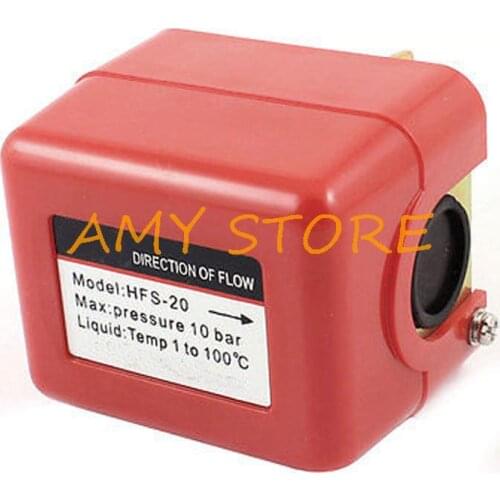 15Amp 250V SPDT G3/4 Thread Liquid Water Flow Control Switch Flowmeter HFS-20