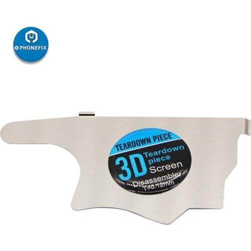 3D Teardown Piece 0.12MM Ultra Thin Stainless Steel Pry Blade Opening Card for iPhone Repair Screen Repair Kit Opening Tools