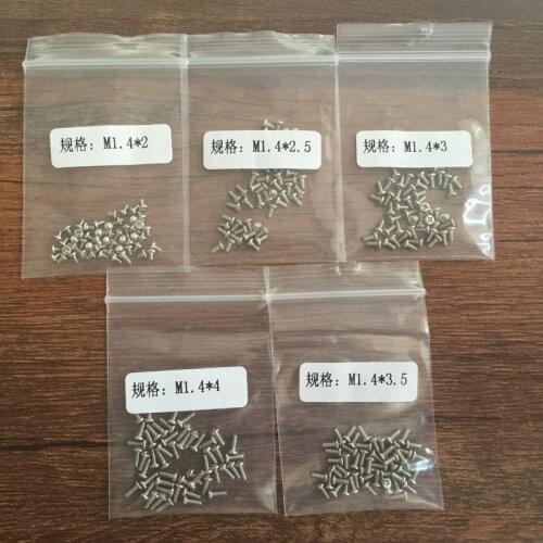 Silver Color 5Models 500PCS Housing Cross Screw Set Cell Phone for Samsung Huawei Xiaomi For Lenovo OPPO Vivo Mezui etc