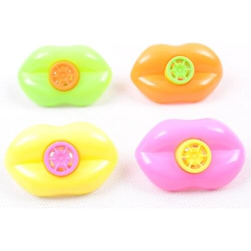 500pcs/lot Mixed Color Plastic Lip Whistles Kids Birthday Party Supplies Gift Toys Christmas Party Toy Decoration