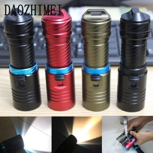 5000 lumens Diving Flashlight XM-L2 LED Aluminum Diving Torch Light 100m Scuba Diver LED Light Torch By 3.7V 18650 or 26650