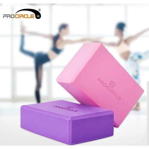 ProCircle High Density EVA Yoga Block Foam Blocks for Pilates Home Gym Yoga Equipment Workout Fitness Training 4 Color