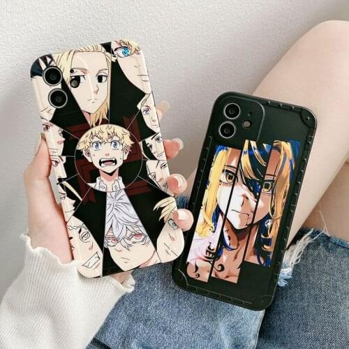 Cute Anime Tokyo Revengers Martial Arts Phone Case For IPhone 12 11 Pro Max XS XR 7 8 Plus SE2 Silicone Shockproof Cover Coque