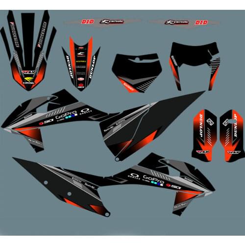 For KTM 2020 2021 Free Custom GRAPHICS DECALS STICKERS For KTM EXC XCW 2020 2021 SX SXF XCF 2021 2019 2020 125 150 250 300-500