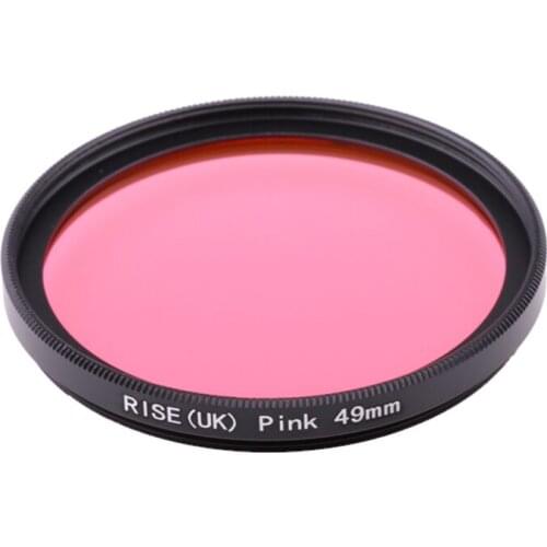 Camera Filter 49mm Fulll Pink color lens Filter for Nikon D3100 D3200 D5100 SLR Camera lens