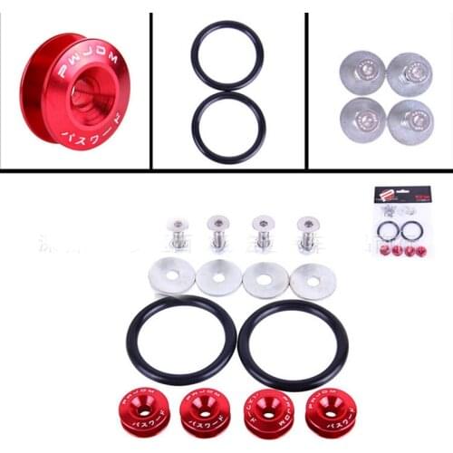 JDM Style Aluminum Bumper Quick Release Fasteners Fender Washers For Honda Civic Integra And Universal Car