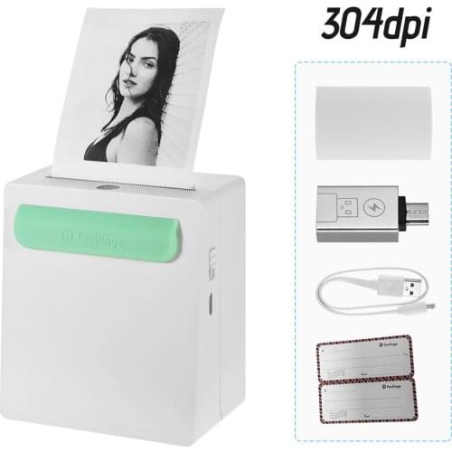 Mini Pocket Wireless BT Printer Portable Mini Camera Clip Design Label Memo Sticker AR Photo Printer for Android iOS Smartphone