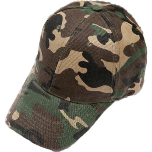 Spring Summer Camouflage Mens Womens Baseball Cap Outdoor Military Training Sun Shading Cap Fashion Sports Caps