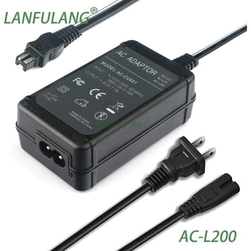 AC-L200 Power Adapter Charger for Sony Handycam HDR-CX900E HDR-HC5 HDR-HC7 HDR-HC9E HDR-PJ10 HDR-PJ10E HDR-PJ20 HDR-PJ30E