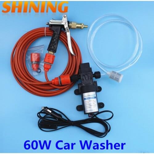 12V 60W High Pressure Water Pump Water Gun Car Washer Portable Washing Machine Garden Pump Lavador de coches Free Shipping