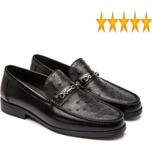 Cowhide Mens Brand Genuine Designer Leather Moccasin Gommino Metal Slip On Loafers Driving Business Man Casual Work Shoes