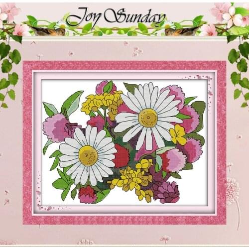 Wildflower Patterns Counted Cross Stitch 11CT 14CT Cross Stitch Set Wholesale Chinese Cross-stitch Kit Embroidery Needlework
