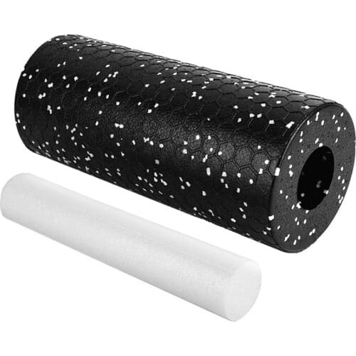 2pcs Gym Fitness Yoga Foam Roller Set Pilates Block Peanut Massage Roller Ball For Therapy Relax Exercise Relieve Stress