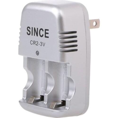 3V Wall Travel Home Wall Charger For CR2 Lithium Rechargeable Battery US Plug 96BA