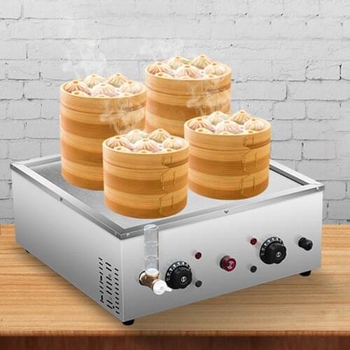 Electric Food Steamer Desktop Steamed Buns Machine Insulation Steaming Heating Pot Commercial Steamer Equipment G1904019