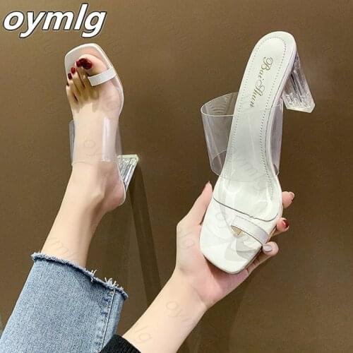 Sexy High Heels Women Shoes Clear Heels Fashion PVC Transparent Shoes Heels Sandals Women Slippers Open Toe Party Wedding Shoes