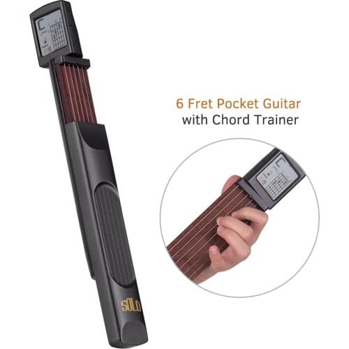Portable Guitar Chord Trainer Pocket-Guitar Practice Tools LCD Musical Stringed Instrument Chord Trainer Tools for Beginner