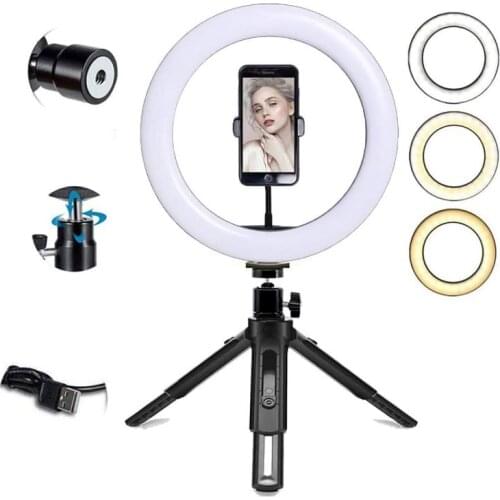 Portable Selfie Ringlight Adjustable Tripod Remote Photography Lighting Phone Photo Led Ring Fill Light Lamp Youtube Tiktok