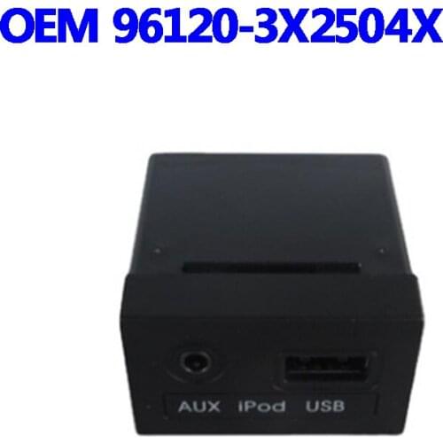 AUX & USB Jack Assy Genuice Part For Elantra 2015 961203X250 new AVANTE OEM AUX iPod USB 2.0 1.8 MD 961203X2504X 96120-3X250