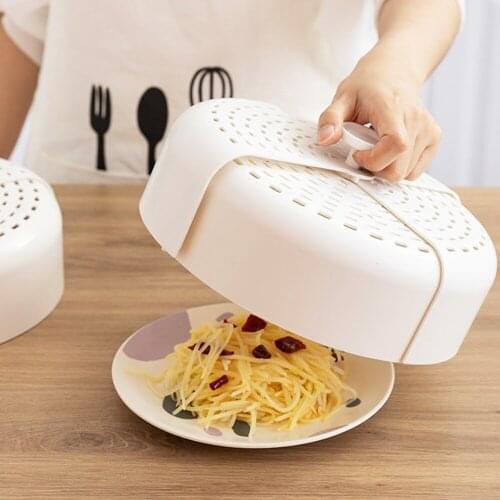 Foldable Mesh Screen Food Cover Fruit Vegetable Storage Basket Food Tent Basket Tray Mesh Net Cover For Home Kitchen Cookware