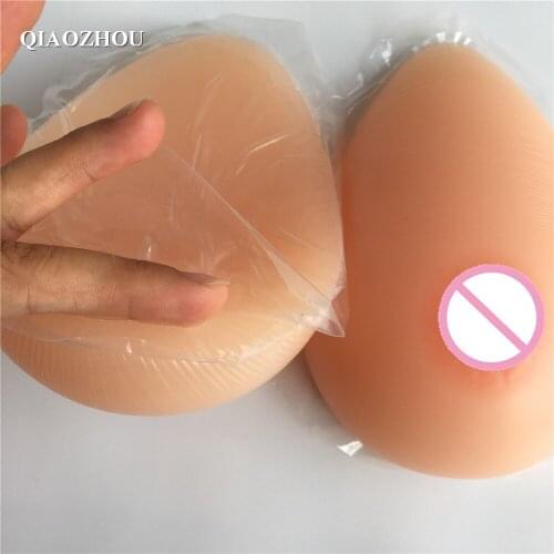 800g C cup silicone breast adhesive shemale artificial false boobs realistic breasts prosthesis for men